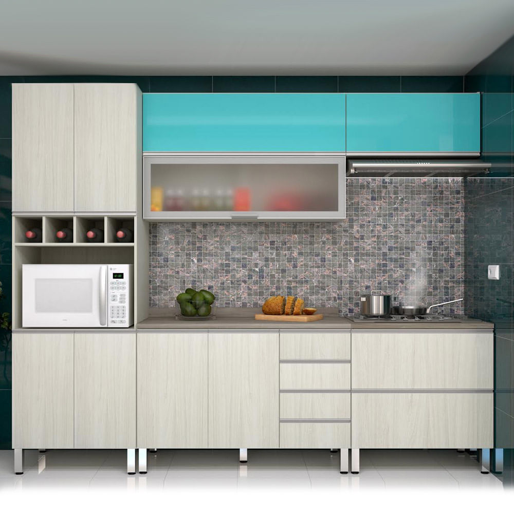 Cozinha Lis Completa 5 Pe As Legno Crema Com Aqua Laca Prime Cozinha Lis Completa 5 Pe As Legno Crema Com Aqua Laca Prime