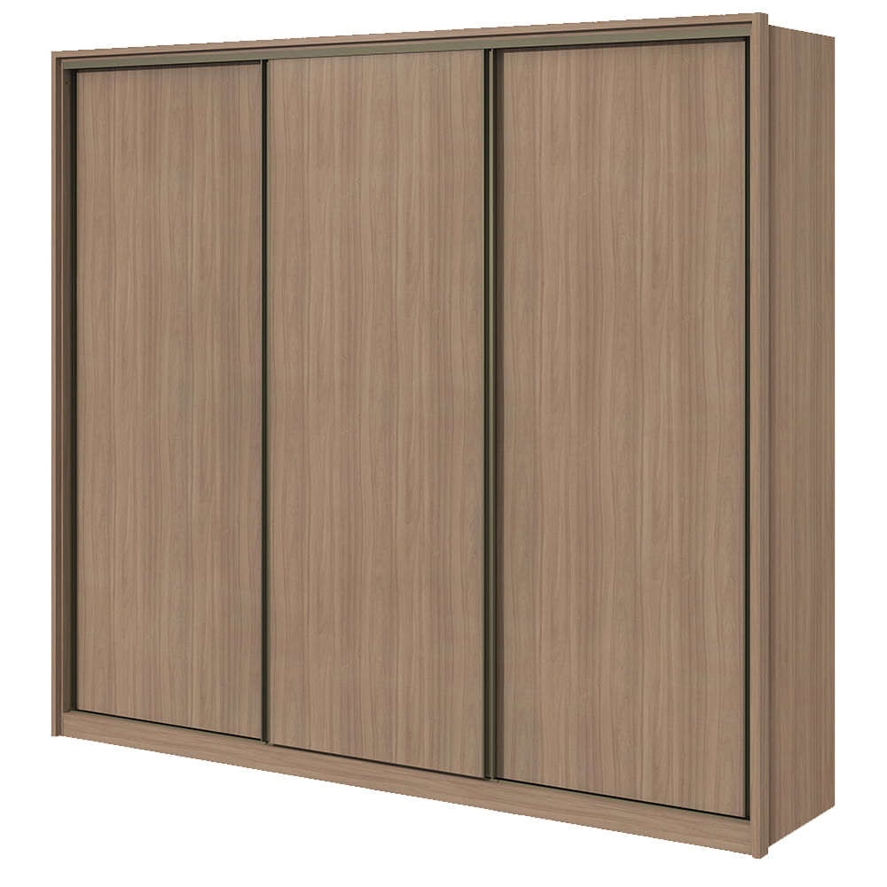 Guarda-Roupa Spazio - 3 portas - 100% MDF - Carvalho ...