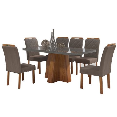 Mesa-de-Jantar-Luisa-160cm-Vidro-Grafite---6-Cadeiras-3010